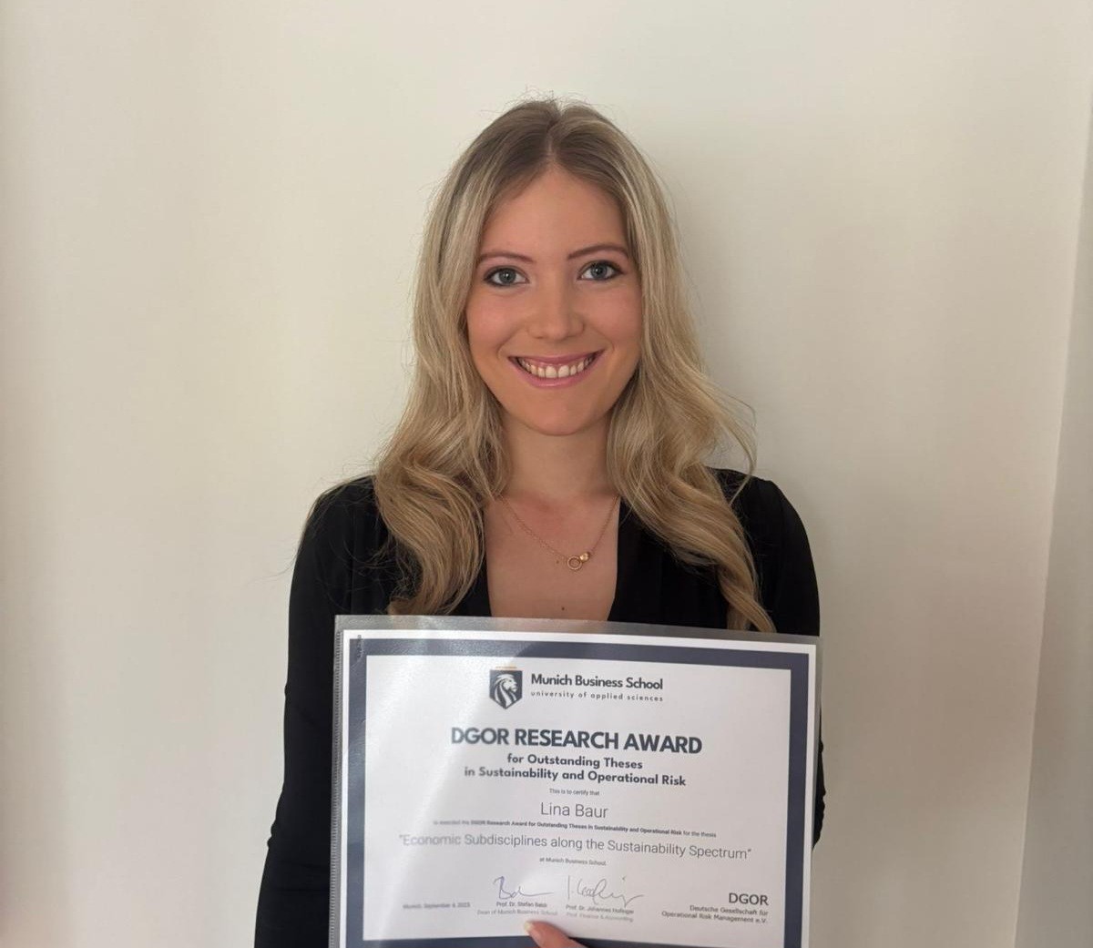 Preisträgerin Lina Baur